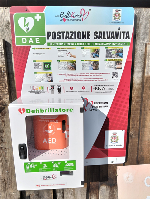 Installazione defibrillatore Fraz. Bagni di Vinadio - loc. Strepeis